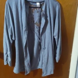 4/$15 grey cardigan shrug